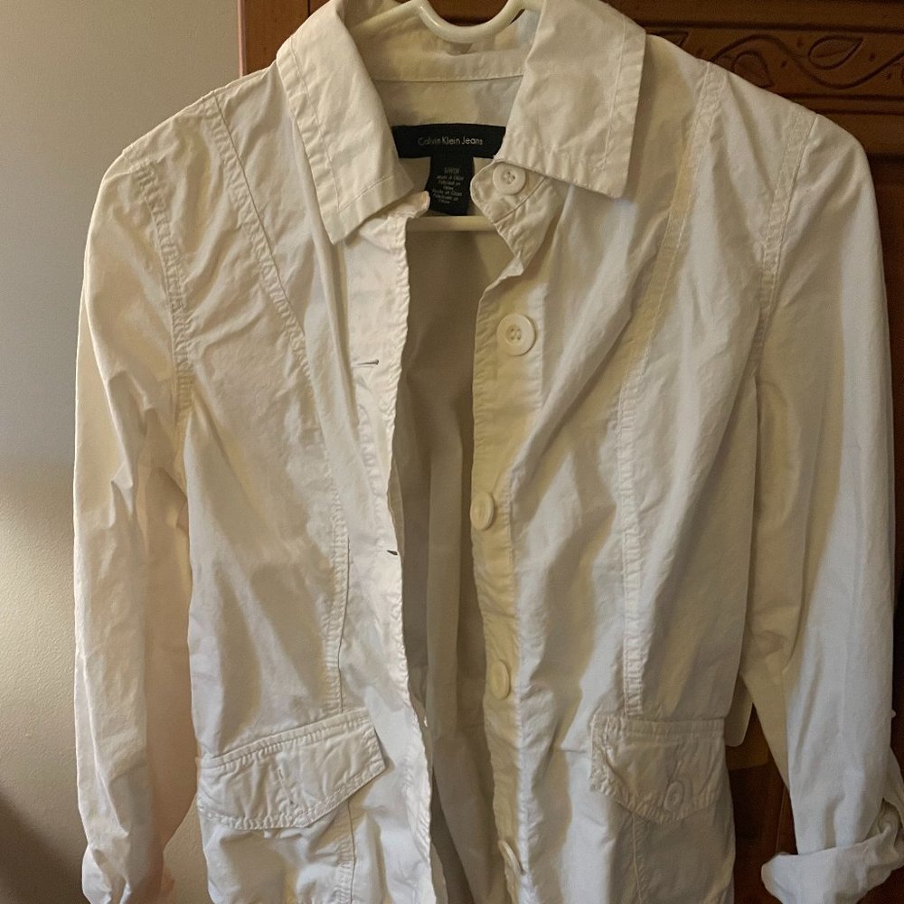 White Calvin Klein Jeans Jackets
